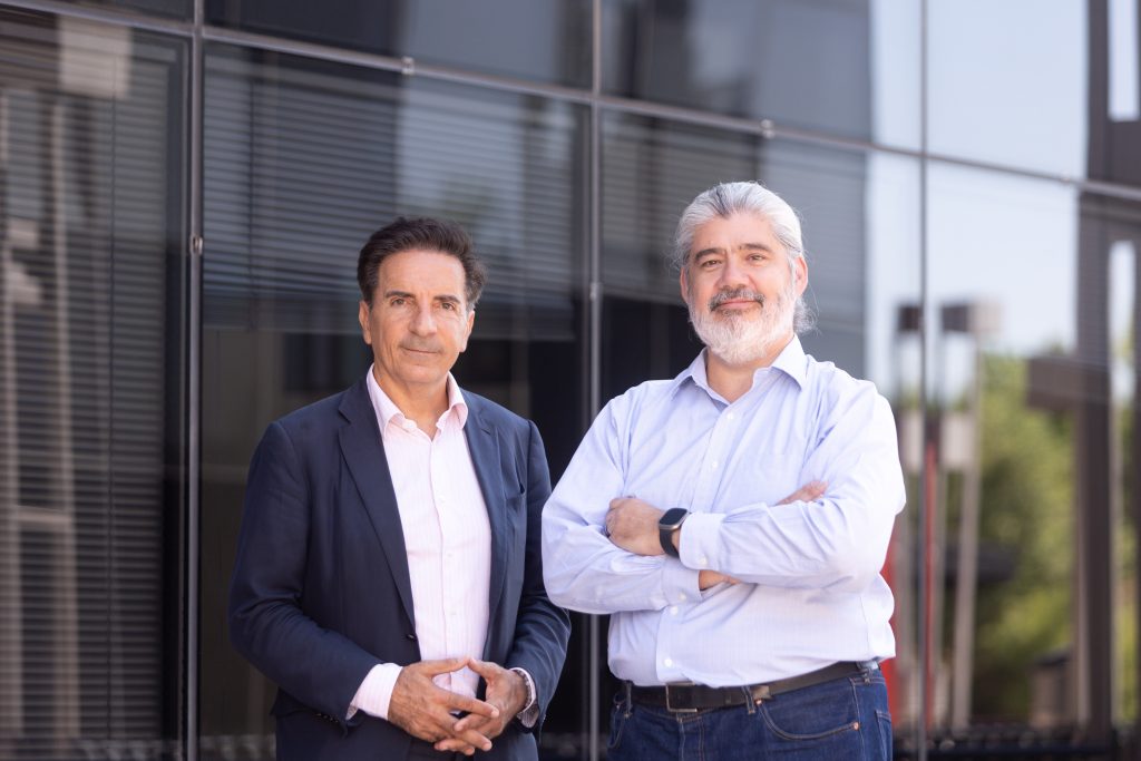 Oscar Mendez Soto Stratio Chairman and Rodrigo Sepulveda Shultz Stratio CEO in Madrid