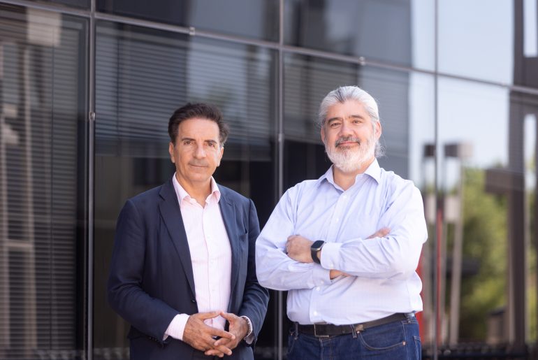 Oscar Mendez Soto Stratio Chairman and Rodrigo Sepulveda Shultz Stratio CEO in Madrid